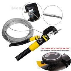 US 10T Hydraulic Crimper Wire Battery Cable Lug Terminal Crimping Tool w/8 Dies