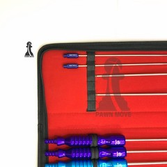 Cannula Set of 9 Pieces Liposuction Kit, 5 Fixed Handle, 2 Tomy Hub, 2 Luer Lock