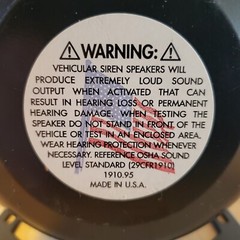 NOS Federal Signal Corporation TS100 A2 100 Watt Siren Speaker New In Box.