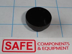 Clamping Knob 1″ Knurled QTY-1 #10-32 Thread Insert Female Black Phenolic L35