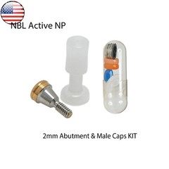 US Dental Attachment Locator Abutment for Nobel Biocare NP/RP 1-5mm Caps Kit