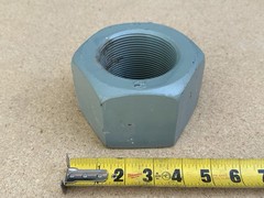Massive Industrial Hex Nut 4 1/2” x 3” Door Stop Large Giant Crane 9 Pounds