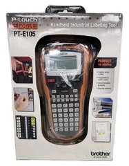 Brother PT-E105 P-Touch Edge Handheld Industrial Label Maker NIB *New*