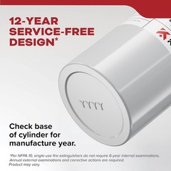 Fire Extinguisher for Vehicles Cars Trucks Single-Use 5BC ‎3.2 pounds