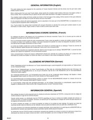 Toyota Forklift 7FD35, 7FD40, 7FD45, 7FDK40 Parts Catalog Manual PDF USB