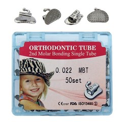 Dental Orthodontic Buccal Tubes 1st 2nd Molar Bracket Bondable Roth MBT 022