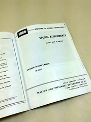 Ford Rear Mounted Drill Planter Series 309 Operators Owners Manual 2, 4, & 6 Row