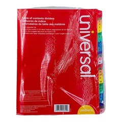 12 Sets Universal Table of Contents Dividers 31 Tab 3 Hole Punched Letter Size