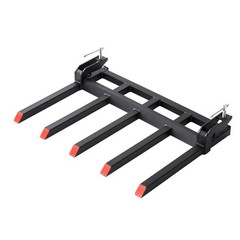 VEVOR Clamp on Debris Pallet Forks to 48″ Bucket 2600 lbs Capacity Heavy Duty
