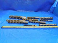 10PCS HSS SQUARE & CORNER RADIUS END MILLS VARIOUS SIZES FROM 13/32 – 1 1/2 1.5