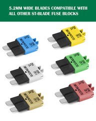 6/8/14PCS DC32V Car Circuit Breaker Blade Fuse Resettable Boat Marine Auto Tool