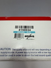 Amseco SSX-82S Outdoor/Indoor Dual-Tone Siren Strobe 12VDC 127dB