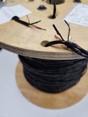 Teflon Wire 2 Conductor 20awg 20ga stranded Foil shield 25ft sections free shipp