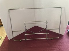 HUBERT® Metal Sign Display Holder with Easel Back Horizontal Lot of 3