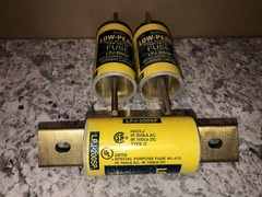 BUSS LPJ-200SP Low-Peak Class J Fuses 200A 600Vac Dual-Element Lot Of 3 NOS