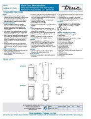 True GDM-26-HC-TSL01 Glass Door Refrigerator – Warranty- Casters – MFG – 9/2025