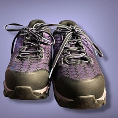 NWOT Women’s 8M TIMBERLAND PRO Powertrain Purple Black Alloy Toe Work Sneakers