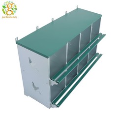 Easy To Install Metal 8 Hole Chicken Nesting Boxes For Chicken Hens Laying Eggs