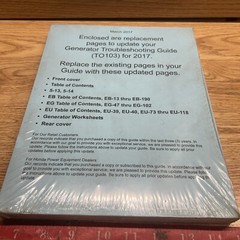 2017 Honda Generator Troubleshooting Guide TO103 New Sealed
