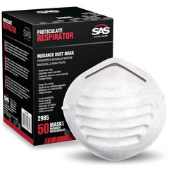 SAS Safety 2985 Non-toxic Dust Mask Box of 50 1-Pack, Neutral