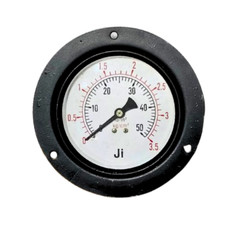 “Ji” Commercial Pressure Gauge, 4″ Dial, 0-3.5 Kg/Cm², Back Entry, MS Body