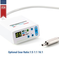 AZDENT Dental Brushless LED Electric Micro Motor 4 Holes Fit E-type Handpiece US