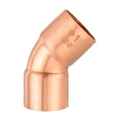 5 PCS EFIELD 1-Inch C X C 45 Degree Short Turn Elbow , Copper Solder Fittings