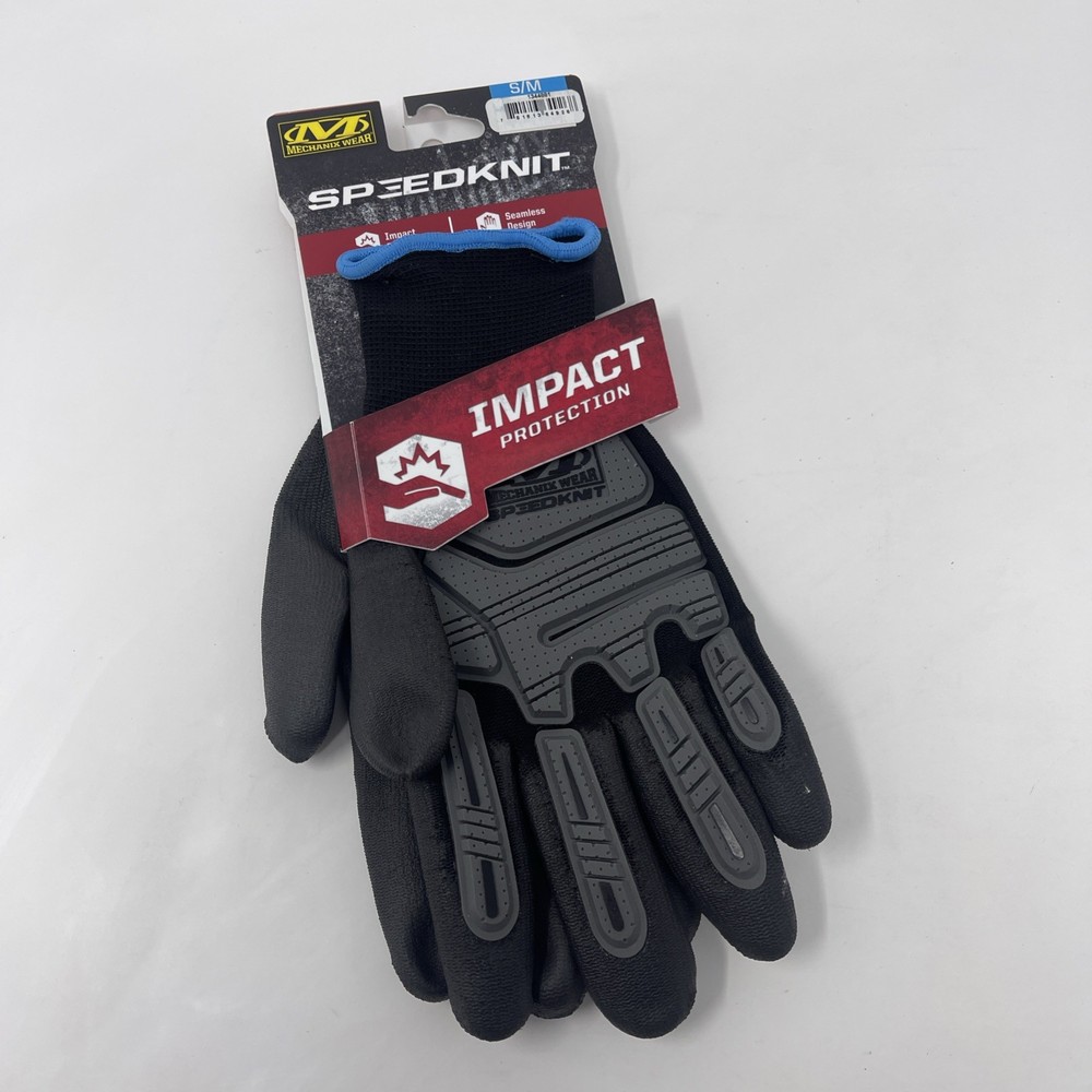 Mechanix Wear Speedknit Impact Abrasion Protection Safety Work Gloves Size S/M