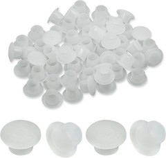 100PCS 8mm 5/16″ White Plastic Hole Plugs – Snap in Locking Type for Cabinet …