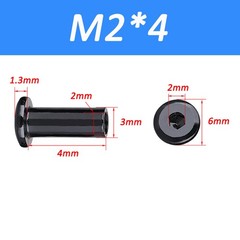 M2-M10 Black Stainless Chicago Screws Nut Sex Bolt Sleeve Nut Hex Socket Female