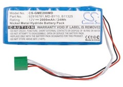 2000mAh Battery for GE Dash 2000,Esaote,Moniteur Dash 2000,Monitor Dash 2000 12V