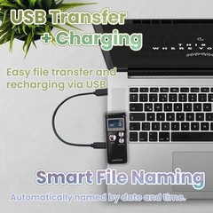 64GB Digital Voice Recorder for Lectures Meetings Voice Activated Recording D…
