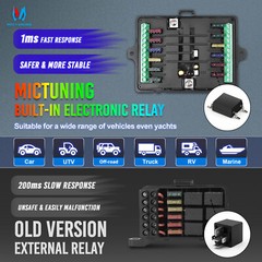 5Inch RGB Switch Panel Toggle Momentary Strobe Pulsed Circuit Control Box System