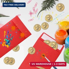 Red 100 Pack Cash Envelopes 3.5 x 6.5 inch,Coin Self Seal Envelopes For Savings