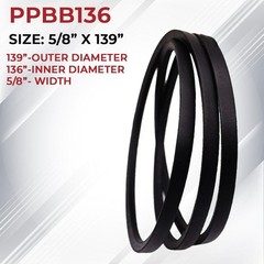 B136 V-Belt 5/8 X 139 SAME DAY SHIPPING! FACTORY NEW!