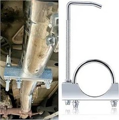 3 inch Exhaust Clamp with Hanger, Heavy Duty Exhaust Hanger with Color: 3 Inch