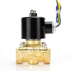 1/2″ 12V Brass Electric Solenoid Valve – Normally Closed Air, Water, Gas, Fuel,