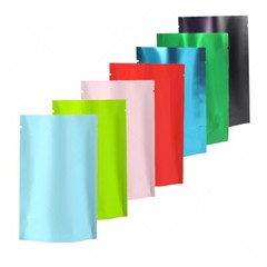 4CustomPrint 100 Matte Odor Proof Stand Up Heat Sealable Mylar Food Storage Bags