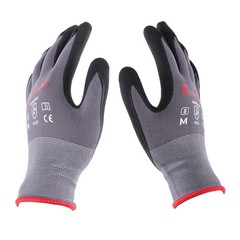 Safety Work Gloves MicroFoam Nitrile Coated Foam Gloves M-Size/12 set