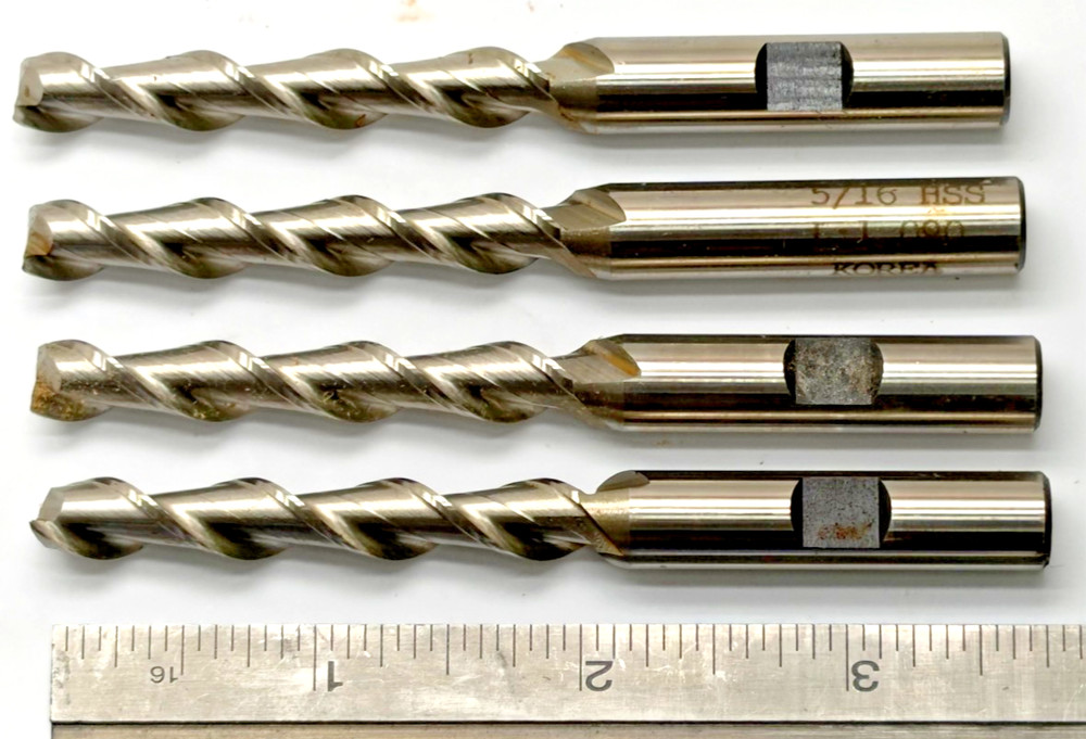 5/16″ End Mill – 2 Flute Center Cutting – HS – 2.000″ LOC, 3.810 AOL