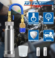 AC Oil Dye Injector Kit for R134a Refrigerant System with 1/4″ SAE Connector and
