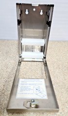 Bradley Commercial 2 Roll Toilet Paper Dispenser, Stainless Steel, Lockable Used