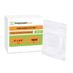 Bubble Out Bags 4″ x 5.5″ 70 Mic. Clear Lip & Tape Polyethylene 1500/Cs