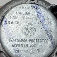 GE Refrigerator Condenser Fan Motor Complete 1300RPM Motor, Fan, and Brackets