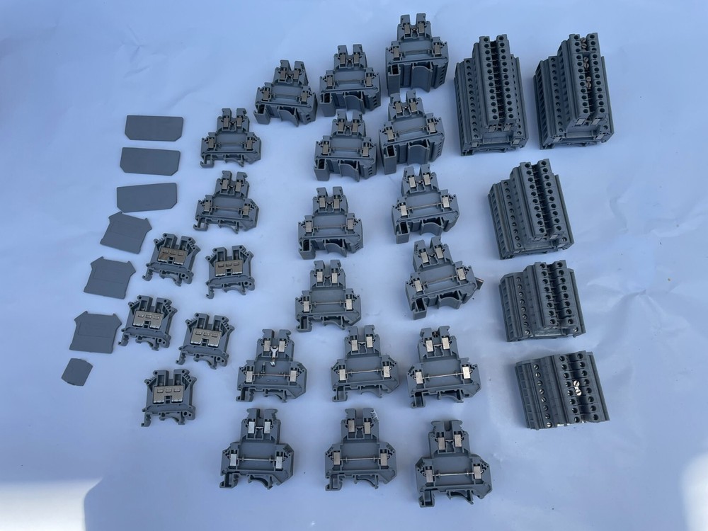 Phoenix Contact Typ UKK 5/ and UK 10- Terminal Blocks Clamp, Grey (Lot of 114)