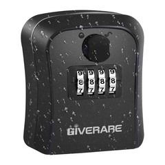 Lock , 4 Digits Combination Lockbox, Waterproof Outdoor Key Hider for House K…