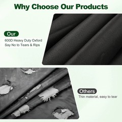 Tractor Cover Waterproof Heavy Duty, 600D Oxford Cloth with Air Vents, Tracto…