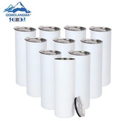 US Stock 25pcs 20oz Matte Taperless Skinny Tumblers Insulated for Sublimation