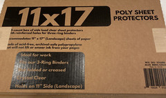 Ruby Paulina 11×17 Poly Sheet Protectors pack of 25