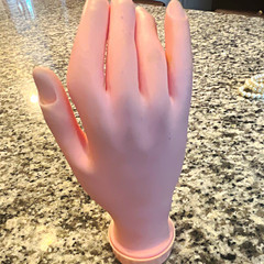 Realistic Adult Unisex Mannequin Display Hand, Matte Plastic, Standing Pose